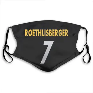 Ben Roethlisberger Pittsburgh Steelers Washabl & Reusable Face Mask - Black