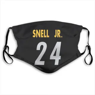 Benny Snell Jr. Pittsburgh Steelers Washabl & Reusable Face Mask - Black