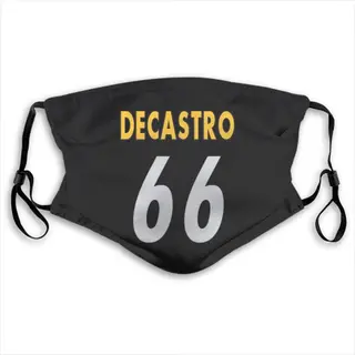 David DeCastro Pittsburgh Steelers Washabl & Reusable Face Mask - Black