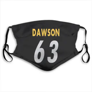 Dermontti Dawson Pittsburgh Steelers Washabl & Reusable Face Mask - Black