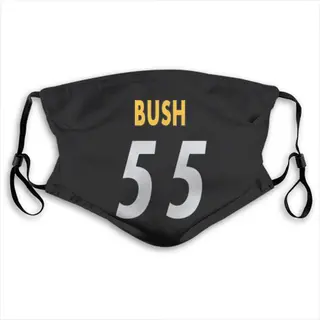 Devin Bush Pittsburgh Steelers Washabl & Reusable Face Mask - Black