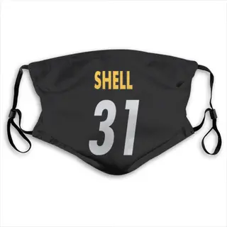 Donnie Shell Pittsburgh Steelers Washabl & Reusable Face Mask - Black