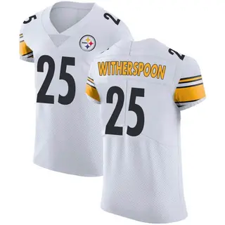 Elite Men's Ahkello Witherspoon Pittsburgh Steelers Nike Vapor Untouchable Jersey - White