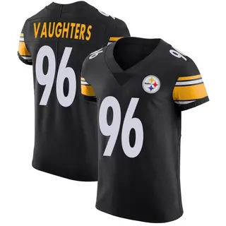 Elite Men's James Vaughters Pittsburgh Steelers Nike Team Color Vapor Untouchable Jersey - Black