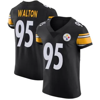 Elite Men's L.T. Walton Pittsburgh Steelers Nike Team Color Vapor Untouchable Jersey - Black