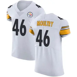 Elite Men's T.D. Moultry Pittsburgh Steelers Nike Vapor Untouchable Jersey - White