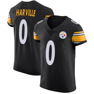 Elite Men's Tavin Harville Pittsburgh Steelers Nike Team Color Vapor Untouchable Jersey - Black