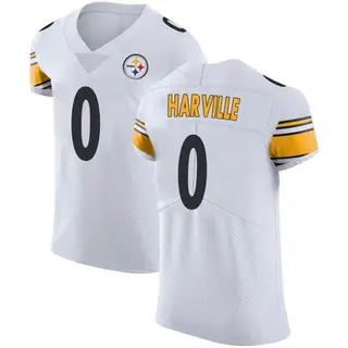 Elite Men's Tavin Harville Pittsburgh Steelers Nike Vapor Untouchable Jersey - White