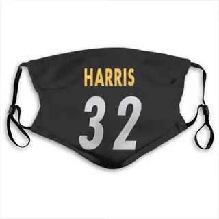 Franco Harris Pittsburgh Steelers Washabl & Reusable Face Mask - Black
