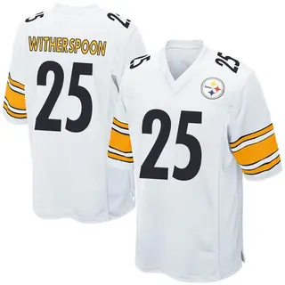 Game Men's Ahkello Witherspoon Pittsburgh Steelers Nike Jersey - White