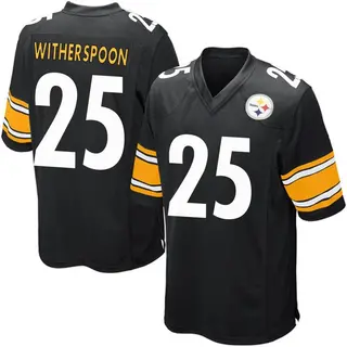 Game Men's Ahkello Witherspoon Pittsburgh Steelers Nike Team Color Jersey - Black