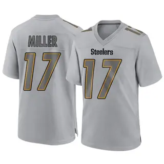 Game Men's Anthony Miller Pittsburgh Steelers Nike Atmosphere Fashion Jersey - Gray