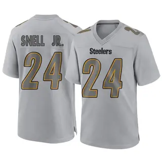 Game Men's Benny Snell Jr. Pittsburgh Steelers Nike Atmosphere Fashion Jersey - Gray