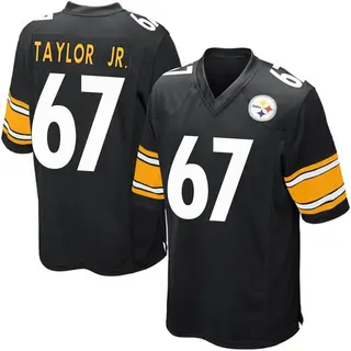 Game Men's Calvin Taylor Jr. Pittsburgh Steelers Nike Team Color Jersey - Black
