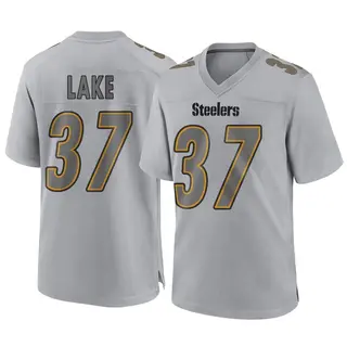 Game Men's Carnell Lake Pittsburgh Steelers Nike Atmosphere Fashion Jersey - Gray