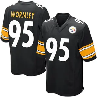 Game Men's Chris Wormley Pittsburgh Steelers Nike Team Color Jersey - Black