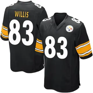 Game Men's Damion Willis Pittsburgh Steelers Nike Team Color Jersey - Black