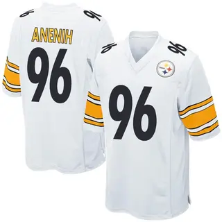 Game Men's David Anenih Pittsburgh Steelers Nike Jersey - White
