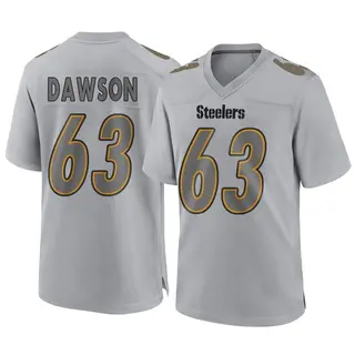 Game Men's Dermontti Dawson Pittsburgh Steelers Nike Atmosphere Fashion Jersey - Gray