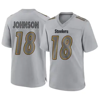 Game Men's Diontae Johnson Pittsburgh Steelers Nike Atmosphere Fashion Jersey - Gray