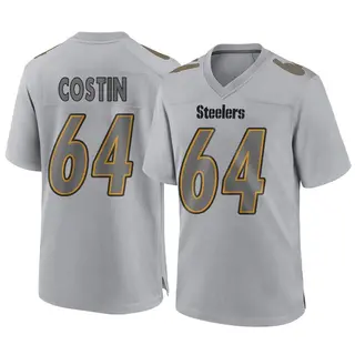 Game Men's Doug Costin Pittsburgh Steelers Nike Atmosphere Fashion Jersey - Gray