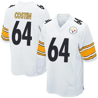 Game Men's Doug Costin Pittsburgh Steelers Nike Jersey - White