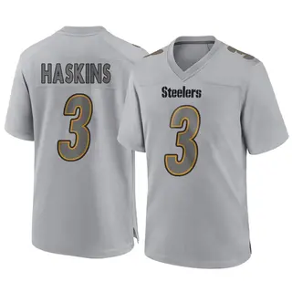 Game Men's Dwayne Haskins Pittsburgh Steelers Nike Atmosphere Fashion Jersey - Gray