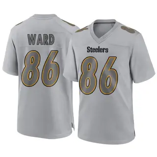 Game Men's Hines Ward Pittsburgh Steelers Nike Atmosphere Fashion Jersey - Gray