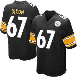 Game Men's Jake Dixon Pittsburgh Steelers Nike Team Color Jersey - Black