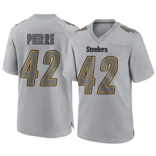 Game Men's James Pierre Pittsburgh Steelers Nike Atmosphere Fashion Jersey - Gray
