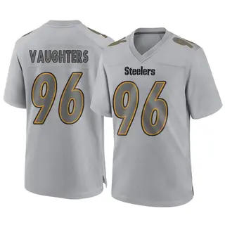 Game Men's James Vaughters Pittsburgh Steelers Nike Atmosphere Fashion Jersey - Gray