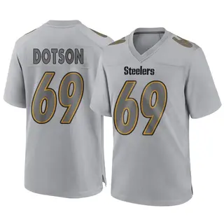 Game Men's Kevin Dotson Pittsburgh Steelers Nike Atmosphere Fashion Jersey - Gray