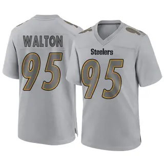 Game Men's L.T. Walton Pittsburgh Steelers Nike Atmosphere Fashion Jersey - Gray