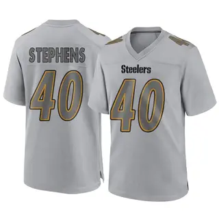 Game Men's Linden Stephens Pittsburgh Steelers Nike Atmosphere Fashion Jersey - Gray