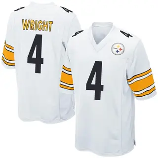 Game Men's Matthew Wright Pittsburgh Steelers Nike Jersey - White