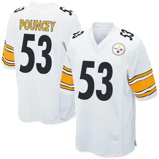 Game Men's Maurkice Pouncey Pittsburgh Steelers Nike Jersey - White