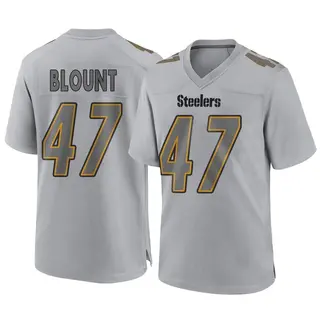 Game Men's Mel Blount Pittsburgh Steelers Nike Atmosphere Fashion Jersey - Gray