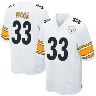 Game Men's Merril Hoge Pittsburgh Steelers Nike Jersey - White