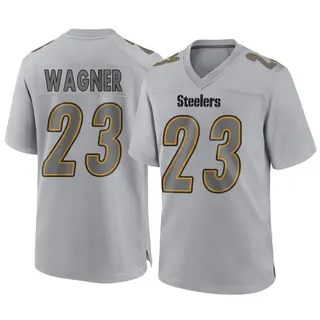 Game Men's Mike Wagner Pittsburgh Steelers Nike Atmosphere Fashion Jersey - Gray