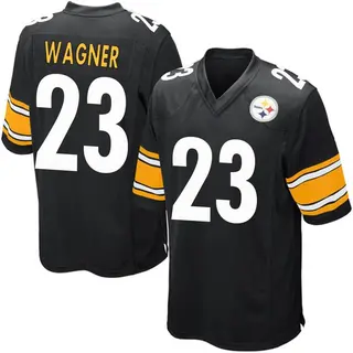 Game Men's Mike Wagner Pittsburgh Steelers Nike Team Color Jersey - Black