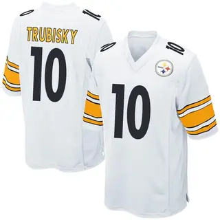 Game Men's Mitch Trubisky Pittsburgh Steelers Nike Jersey - White