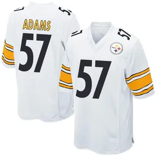 Game Men's Montravius Adams Pittsburgh Steelers Nike Jersey - White