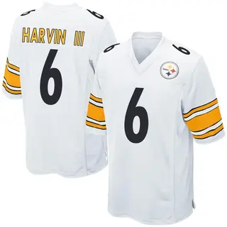 Game Men's Pressley Harvin III Pittsburgh Steelers Nike Jersey - White