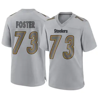 Game Men's Ramon Foster Pittsburgh Steelers Nike Atmosphere Fashion Jersey - Gray
