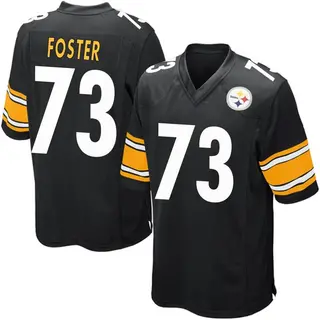 Game Men's Ramon Foster Pittsburgh Steelers Nike Team Color Jersey - Black