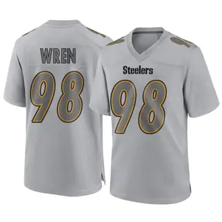 Game Men's Renell Wren Pittsburgh Steelers Nike Atmosphere Fashion Jersey - Gray
