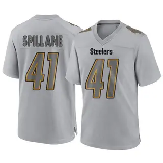 Game Men's Robert Spillane Pittsburgh Steelers Nike Atmosphere Fashion Jersey - Gray