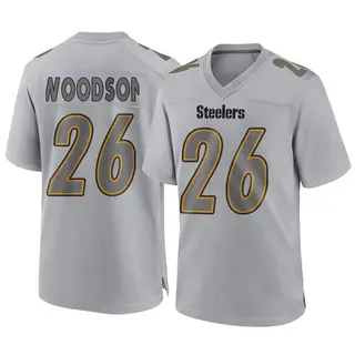 Game Men's Rod Woodson Pittsburgh Steelers Nike Atmosphere Fashion Jersey - Gray