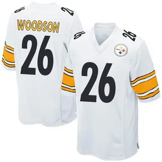 Game Men's Rod Woodson Pittsburgh Steelers Nike Jersey - White