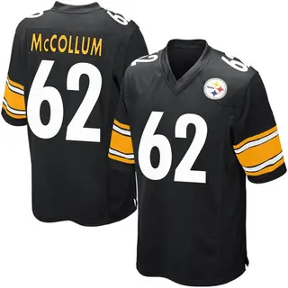 Game Men's Ryan McCollum Pittsburgh Steelers Nike Team Color Jersey - Black